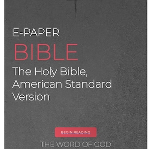E-Paper Bible — American Standard Version (ASV) | Interactive PDF for Digital Note-Taking Devices