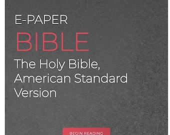 E-Paper Bible — American Standard Version (ASV) | Interactive PDF for Digital Note-Taking Devices