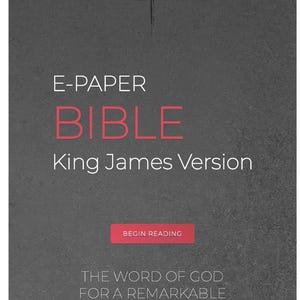 E-Paper Bible — King James Version (KJV) | Interactive PDF for Digital Note-Taking Devices