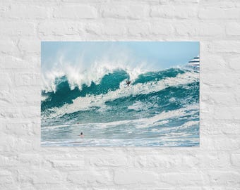The Wedge Bodyboarding Print: Newport Beach Photography Surf Poster