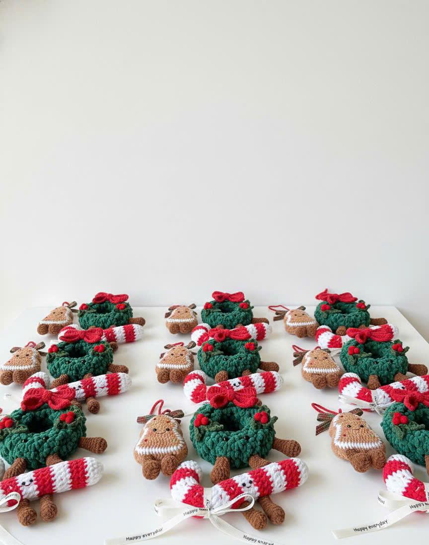 Christmas Crochet Pattern – Amigurumi Wreath, Tree & Candy Cane (PDF ...