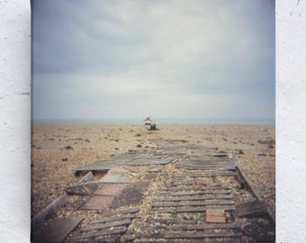 Vintage Beach Photography: Museum Quality Matte Art Print, Framed Wall Decor