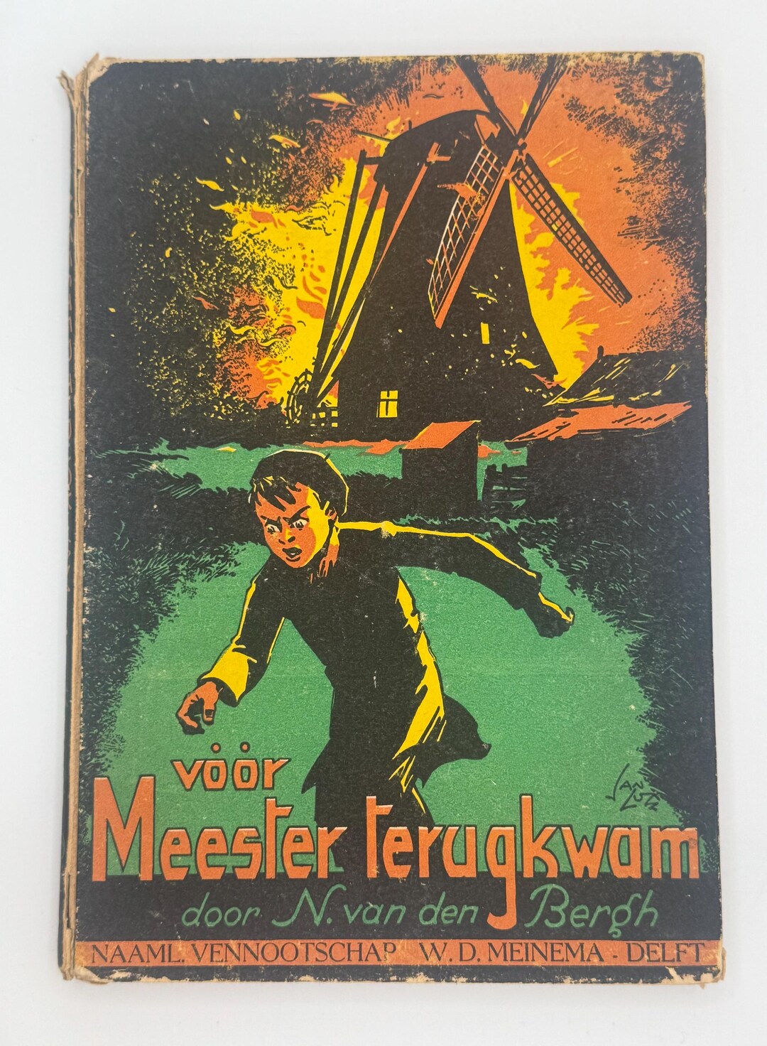 Vintage Dutch Children's Book: Voor Meester Terugkwam, Illustrated ...