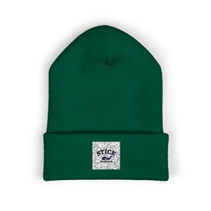 Classic Cuffed Beanie with Embroidered Design, Cozy Winter Hat, Unisex Accessories, Street Style, Warm Beanie for All Seasons