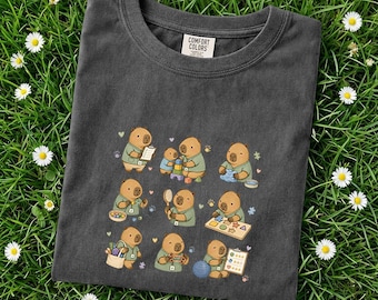 Comfort Colors Occupational Therapist Capybara Shirt, Funny OT Therapy Tee, Cute Pediatric Therapist Gift, Sensory Play Shirt