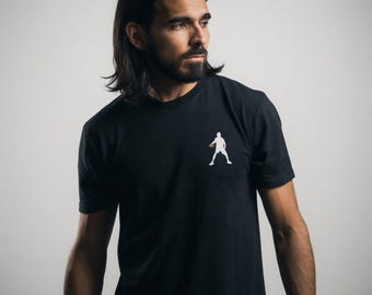 Minimalist Basketball Silhouette T-Shirt | Athletic Chest Graphic Tee