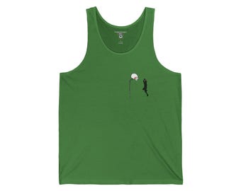 Basketball Shooting Silhouette Tank Top | Minimalist Athletic Gym Workout Shirt