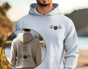 Ich bin Vital Programmierer Pullover, Pullover für Computerprogrammierer, Geschenke zum Programmieren, Herzschlag-Programmierer, Computer Pullover, Tech-Geschenk