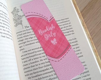 Bookish Girly Bookmark | Personalised Bookmark Gift | Handmade for Readers & Bookworms