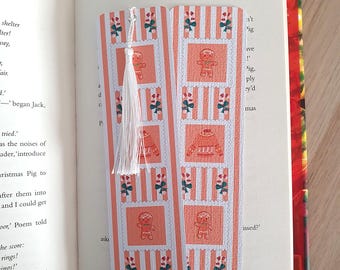 Gingerbread Christmas Bookmark | Personalised Bookmark Gift | Handmade for Readers & Bookworms