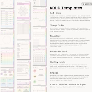 ADHD Digital Planner (made by an ADHD Coach) for Goodnotes, iPad & Android. Adhd Digital Planner, Planner Adhd, Adult ADHD daily planner