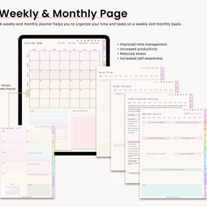 ADHD Digital Planner (made by an ADHD Coach) for Goodnotes, iPad & Android. Adhd Digital Planner, Planner Adhd, Adult ADHD daily planner
