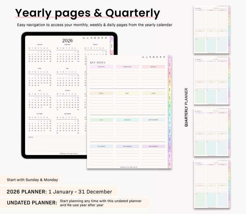 ADHD Digital Planner (made by an ADHD Coach) for Goodnotes, iPad & Android. Adhd Digital Planner, Planner Adhd, Adult ADHD daily planner