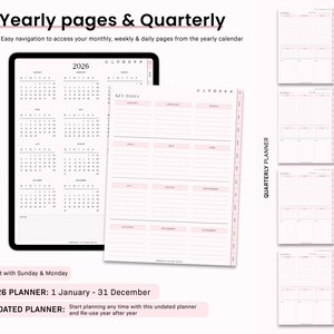 ADHD Digital Planner for Goodnotes, iPad & Android.  Adult ADHD daily planner, self care + habit tracker, based on science. Planner ADHD