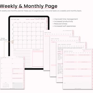ADHD Digital Planner for Goodnotes, iPad & Android.  Adult ADHD daily planner, self care + habit tracker, based on science. Planner ADHD