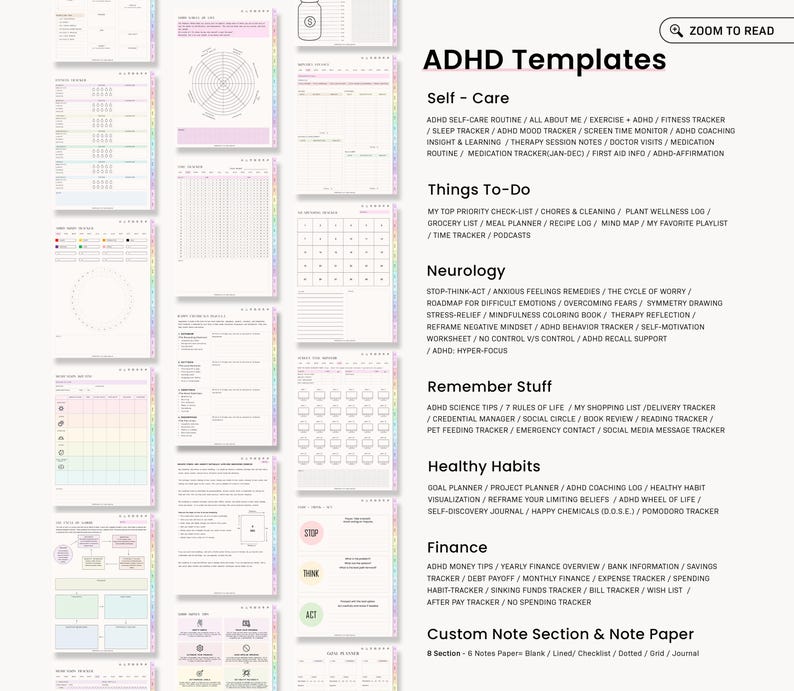 ADHD Digital Planner, Adult ADHD Planner, 2026 Digital Planner, Neurodivergent Planner, Daily ADHD Planner, Goodnotes Planner, Adhd Planner