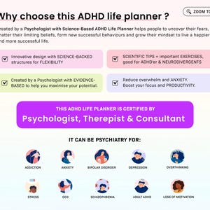 ADHD Digital Planner, Adult ADHD Planner, 2026 Digital Planner, Neurodivergent Planner, Daily ADHD Planner, Goodnotes Planner, Adhd Planner
