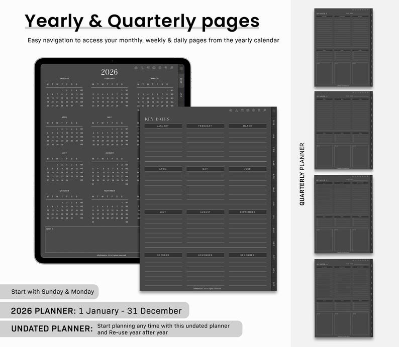 ADHD Digital Planner, Daily ADHD Planner, Adult ADHD Planner, 2026 Digital Planner, Neurodivergent Planner,  Goodnotes Planner, adhd Planner