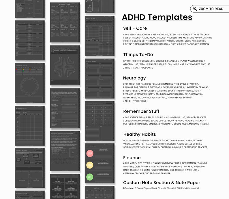 ADHD Digital Planner, Daily ADHD Planner, Adult ADHD Planner, 2026 Digital Planner, Neurodivergent Planner,  Goodnotes Planner, adhd Planner