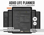 ADHD Digital Planner, Daily ADHD Planner, Adult ADHD Planner, 2026 Digital Planner, Neurodivergent Planner,  Goodnotes Planner, adhd Planner
