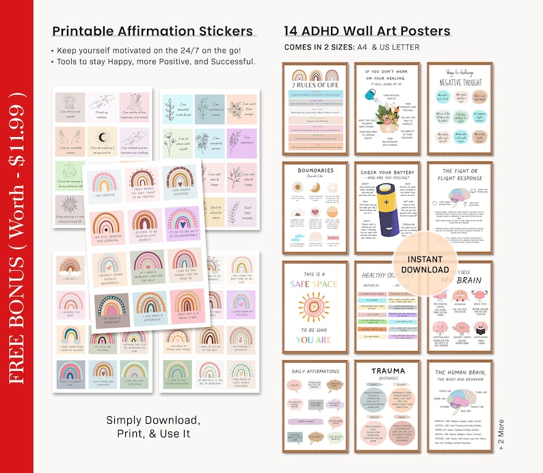 ADHD Digital Planner, Daily ADHD Planner, Adult ADHD Planner, 2026 Digital Planner, Neurodivergent Planner,  Goodnotes Planner, adhd Planner