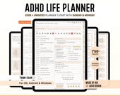 ADHD Digital Planner, ADHD Daily Planner, Adhd GoodNotes Planner, Adhd Adult Planner, Planner Adhd, 2026 Digital Planner, Adhd Life Planner