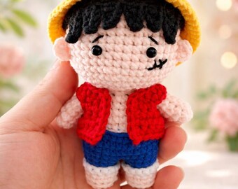 Crochet Pirate Boy Doll – Handmade Amigurumi Adventure Toy Gift