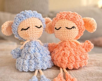 Crochet Lamb Plush | Handmade Amigurumi Sheep, Nursery Decor
