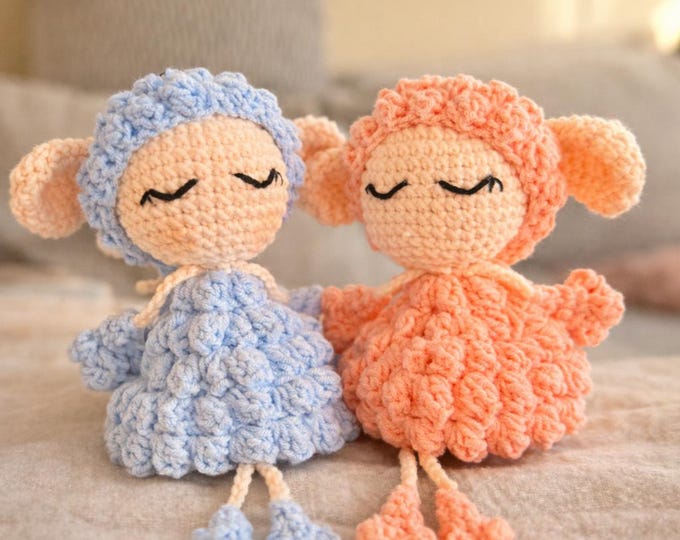 Featured listing image: Crochet Lamb Plush – Handmade Amigurumi Sheep Toy, Nursery Decor Gift, Baby Shower or Easter Gift