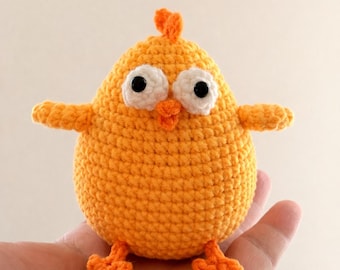 Crochet Chick Plush | Handmade Amigurumi Chicken Toy | Easter Decor