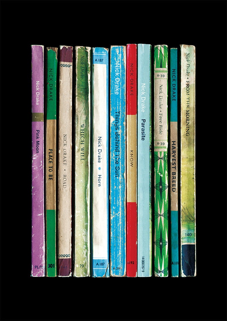 Nick Drake 'Pink Moon' Album As Penguin Books Poster | Etsy