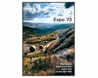 Expo '73 - Radio-Controlled Super-Golf Retro Poster