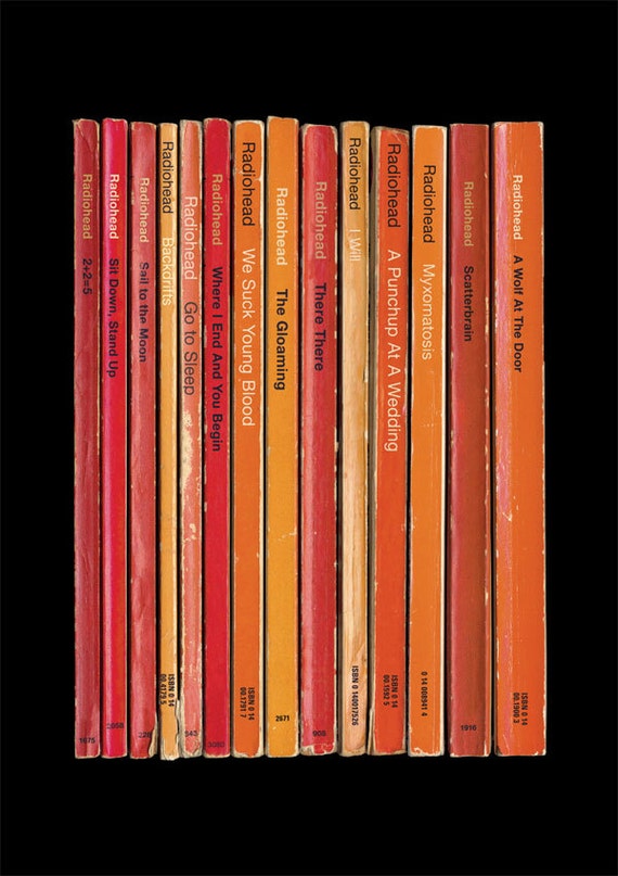Radiohead Hail To The Thief Album As Books Poster Etsy