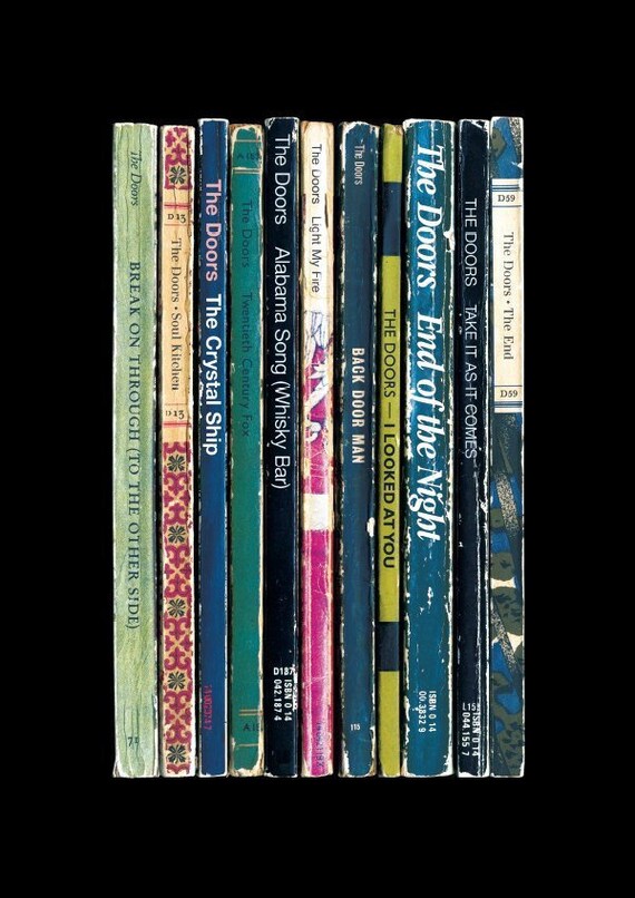 The Doors By The Doors Debut Album As Books Poster Print Etsy