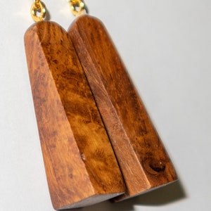 Boucles d'oreilles en bois bois exotiques image 3