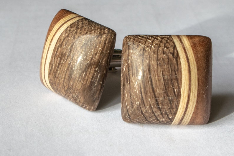 Wooden cufflinks image 3