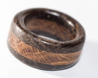 anillo de madera de roble