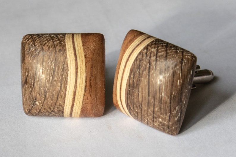 Wooden cufflinks image 2