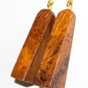 Boucles d'oreilles en bois bois exotiques image 2