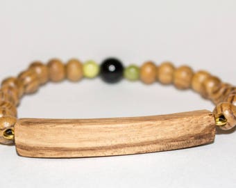 Slinky Bracelet Wood Beads