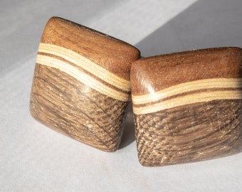 Wooden cufflinks