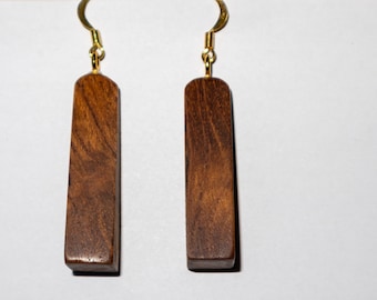 Wooden earrings exotic woods