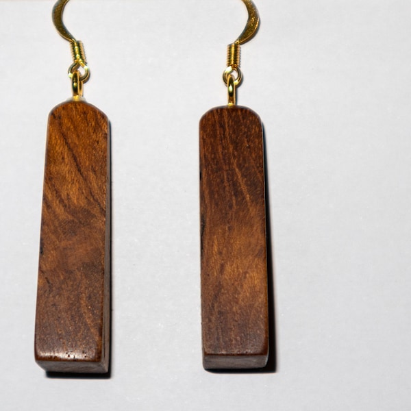 Wooden earrings exotic woods