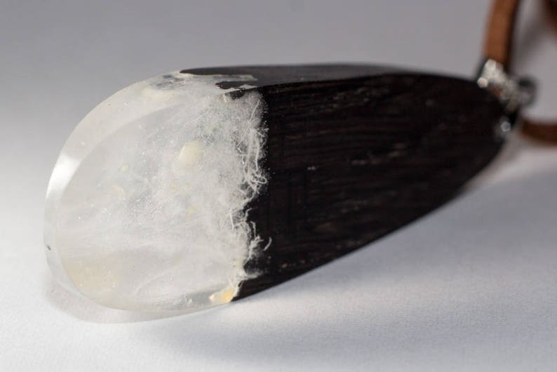 resin pendant resin necklace wooden necklace wood pendant 087 Resin jewelry wood jewelry