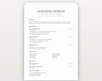 ATS Resume Template Bundle | 1-3 Page CV, Cover Letter (Word, Google Docs)
