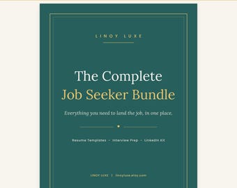 Job Seeker Bundle: ATS Resume, Cover Letter, Interview Prep (Digital Download)