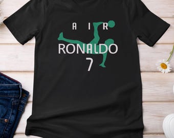 Air Ronaldo Portugal #7 Jersey Style Shirt, Soccer GOAT Fan Gift