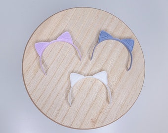 Repro V2 Mecha Cat Ears for Smart Doll / Cybernetic Meow Ears Headband / Resin 3D printed Vinyl BJD