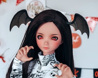 Ready to Ship! Smart Doll Vampire Bat Wings - Resin 3D printed Vinyl BJD 1/3 scale doll head accessory Halloween