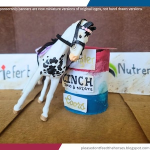 1:20 Scale Barrel Racing Performance Scene Kit For Model Horses